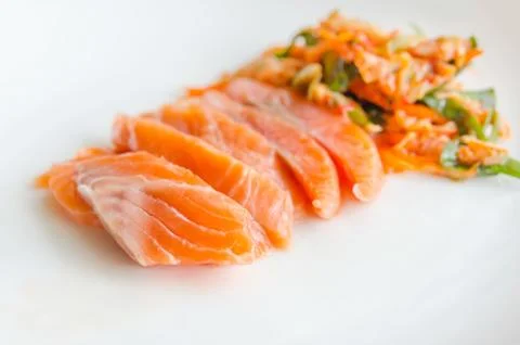Salmon sashimi Stock-Fotos