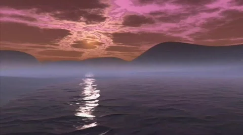 Salmon Sky Stock Footage 667022