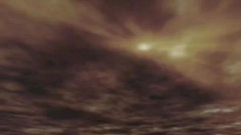 Salmon Sky with Rays Stock Footage 667017