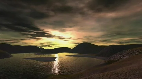 Salmon Sky2 Stock Footage 667020