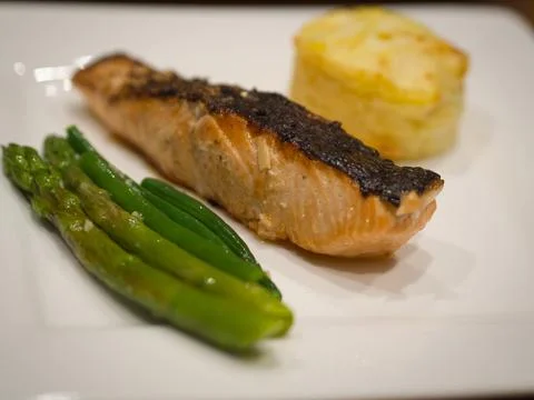 Salmon Slice Stock Photos