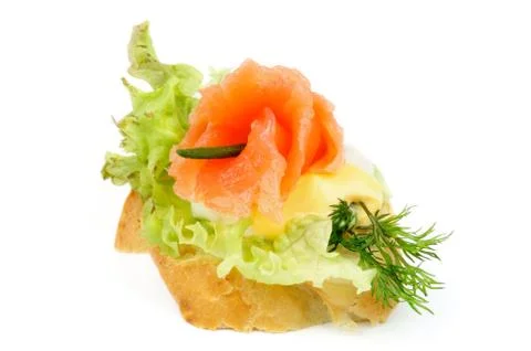 Salmon Snack Stock Photos