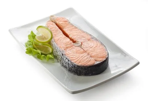 Salmon stake Stock Photos