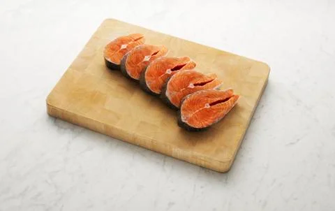 Salmon Steak 3 Stock Photos