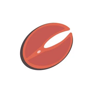 Salmon steak food vector object isolated Illustrazione stock