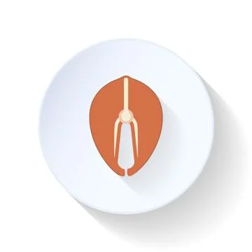 Salmon steak icon Stock Illustration