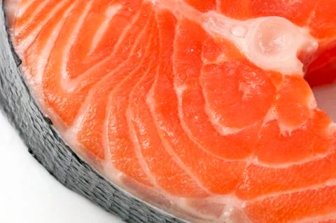 Salmon steak Stock Photos