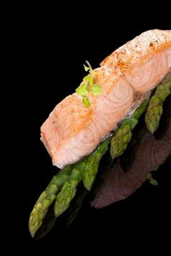 Salmon steak. Stock Photos