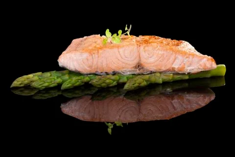 Salmon steak. Stock Photos