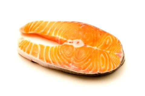 Salmon steak Stock Photos