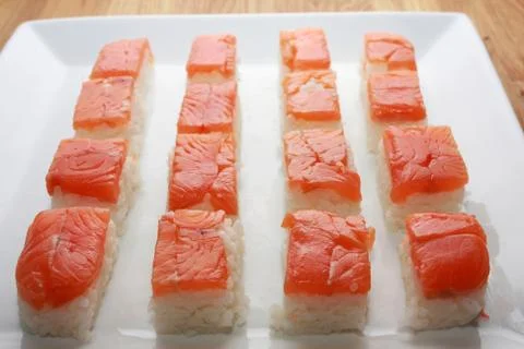Salmon sushi Foto stock