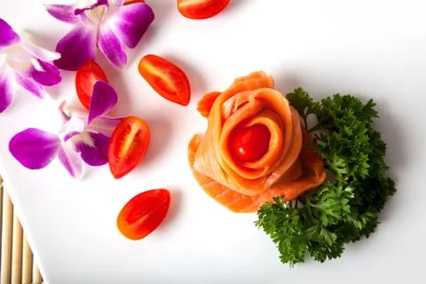 Salmon sushi Stock Photos