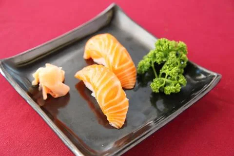 Salmon Sushi Stock Photos