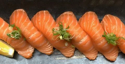 Salmon sushi 库存照片