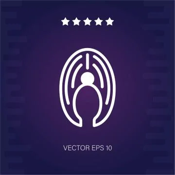 Salmon vector icon Stock Illustration