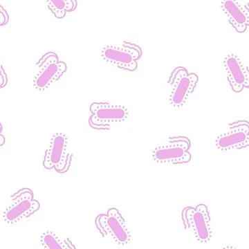 Salmonella bacteria glyph icon vector isolated illustration Stockillustratie