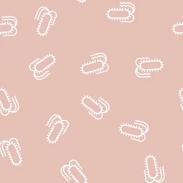 Salmonella bacteria line icon vector isolated illustration イラスト素材