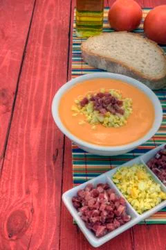 Salmorejo vertical left Stock Photos