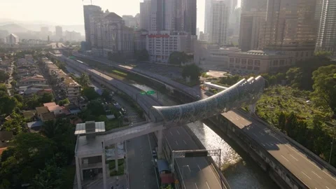 Saloma Link Bridge Video stock 140212673