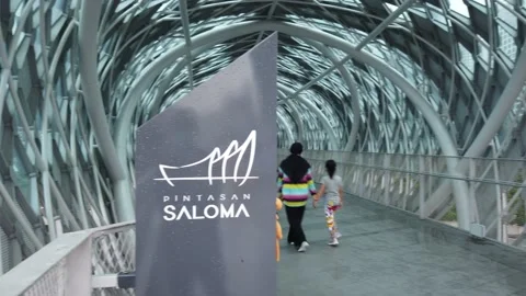 Saloma Link of Kuala Lumpur Stock Footage 145686024