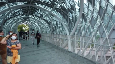 Saloma Link of Kuala Lumpur Stock Footage 145686342