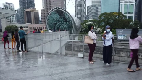 Saloma Link of Kuala Lumpur Stock Footage 145687253