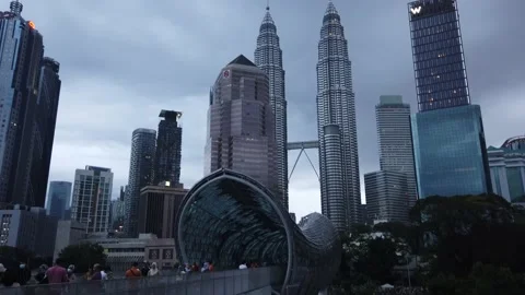 Saloma Link of Kuala Lumpur Stock Footage 145688073
