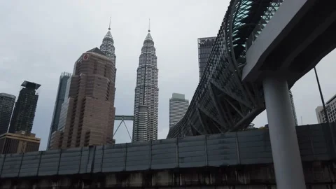 Saloma Link of Kuala Lumpur Stock Footage 145690131
