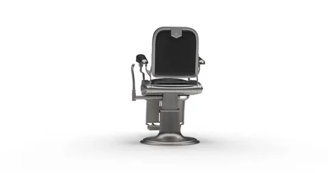 Salon black chair Stock Footage 296398014