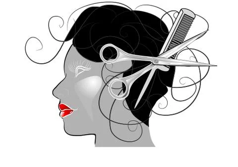 Salon Stock Illustration