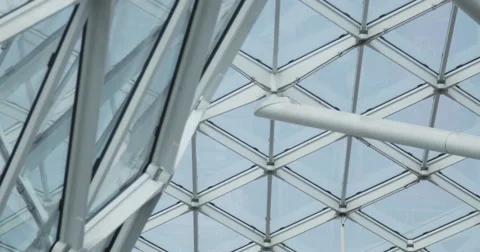 Salone del Mobile, some shots of the structures, and people . Stock Footage 49266034