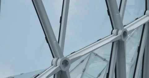 Salone del Mobile, some shots of the structures, and people . Stock Footage 49268946