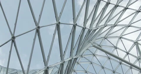 Salone del Mobile, some shots of the structures, and people . Stock Footage 49269297