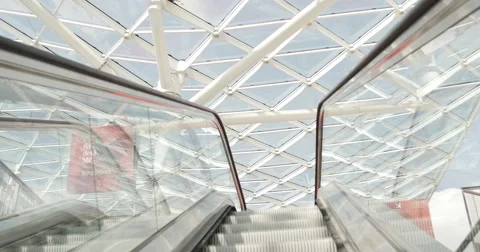 Salone del Mobile, some shots of the structures, and people . Stock Footage 49273621