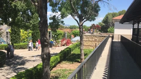 Salou, Spain, A house with trees in the background Stock Footage 134075375