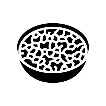 Salsa condiment glyph icon vector illustration Stock Illustration