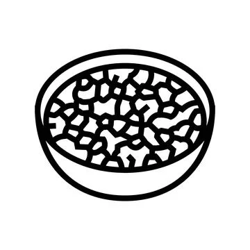 Salsa condiment line icon vector illustration Stock Illustration