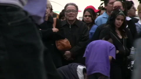 Salsa Dancing at Cinco De Mayo Celebration - Spectators Stock Footage 5298669