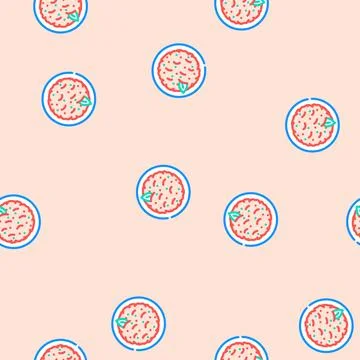 Salsa mexican cuisine vector seamless pattern Stock Illustration