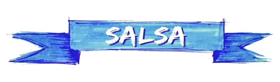 Salsa ribbon Stock Illustration