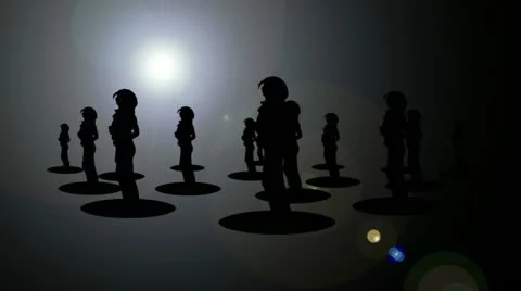 Salsa siluetas 02 Stock Footage 11024691