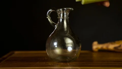 Salsa Verde in to a Glass Stock Footage 104983614