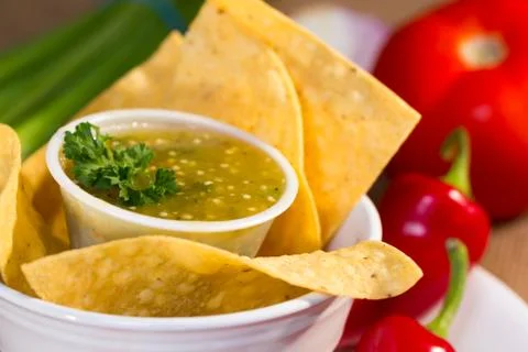 Salsa verde. Stock Photos