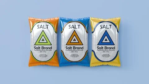 Salt 3d design illustration background Illustrazione stock