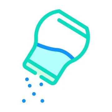 Salt add color icon vector illustration Stock Illustration
