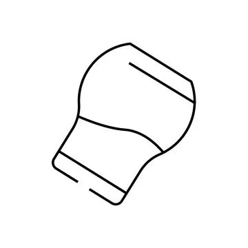 Salt add line icon vector illustration Illustrazione stock
