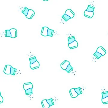 Salt add vector seamless pattern Illustrazione stock