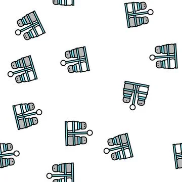 Salt and pepper container set vector seamless pattern Illustrazione stock
