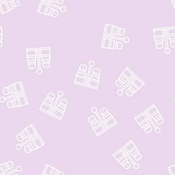 Salt and pepper container set line seamless pattern Stock Illustration