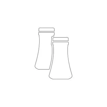 Salt and pepper. flat vector icon Stock Illustration
